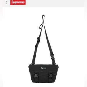 Supreme Black Mini Messenger Bag